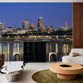 Urban Twilight Reflection Mural Wallpaper - room preview 04