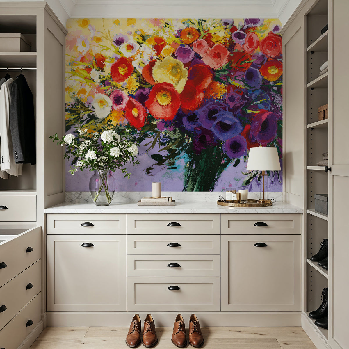 Wild and Flowery Mural Wallpaper - room preview 04