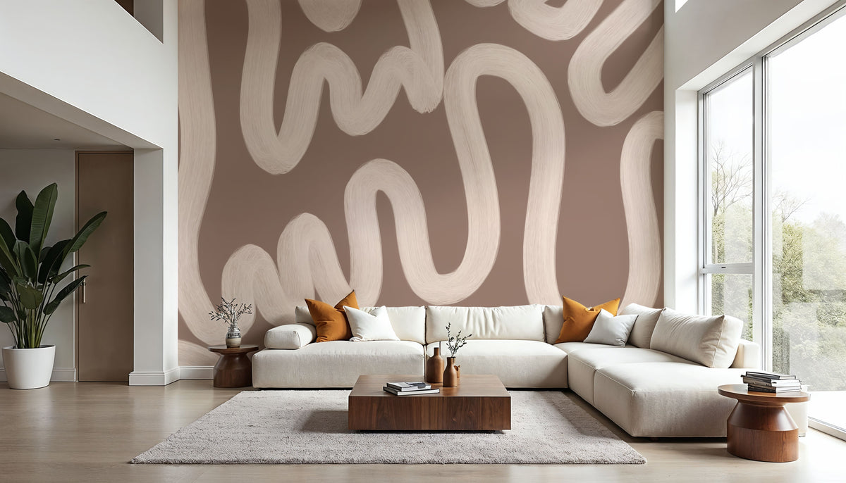 Modern Abstract, Nude Mural Wallpaper - room preview 04