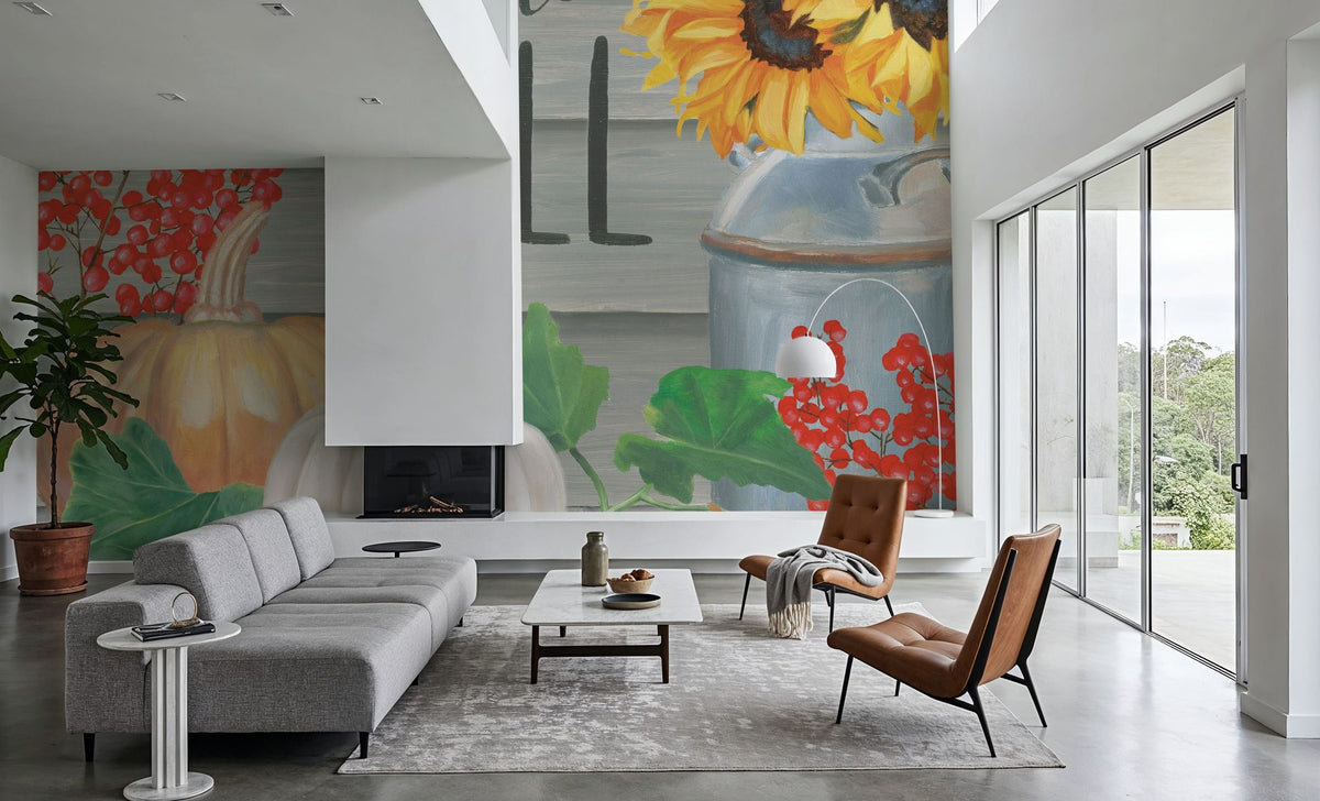 Hello Fall Mural Wallpaper - room preview 04