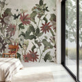 Seven Birds Mural Wallpaper - Neutral Tone - room preview 04