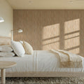 Swaying Lines, Warm Beige Mural Wallpaper - room preview 04