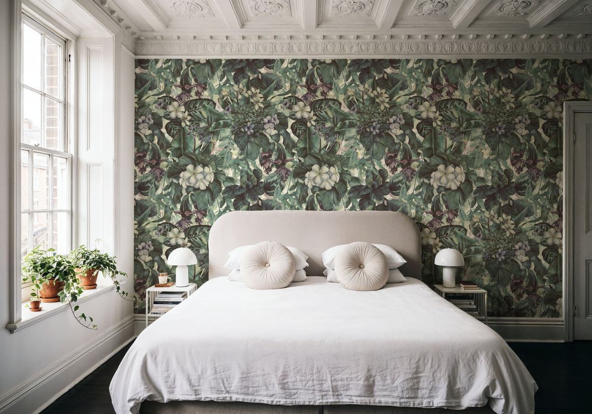 Honolulu in Bloom Mural Wallpaper - room preview 04