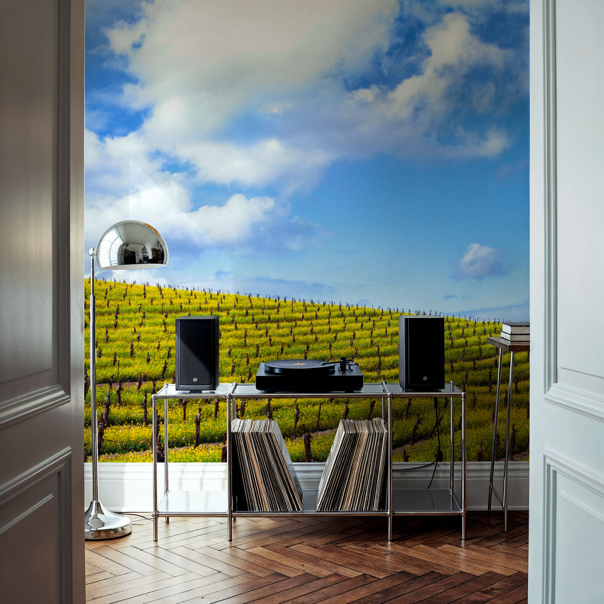 Mustard Fields Napa Valley Mural Wallpaper - room preview 04