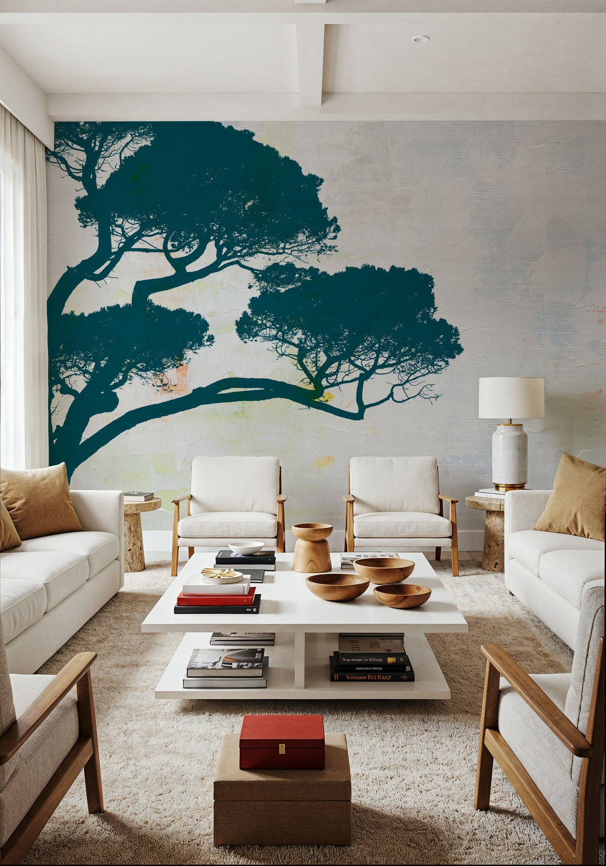 Dartington Tree Left Mural Wallpaper - room preview 04