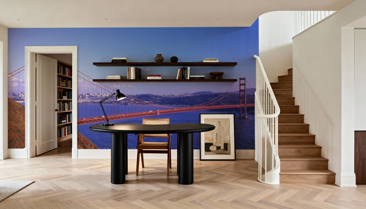 Golden Gate Gradient Mural Wallpaper - room preview 04