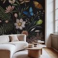 Gothic Botanical Mural Wallpaper - room preview 04
