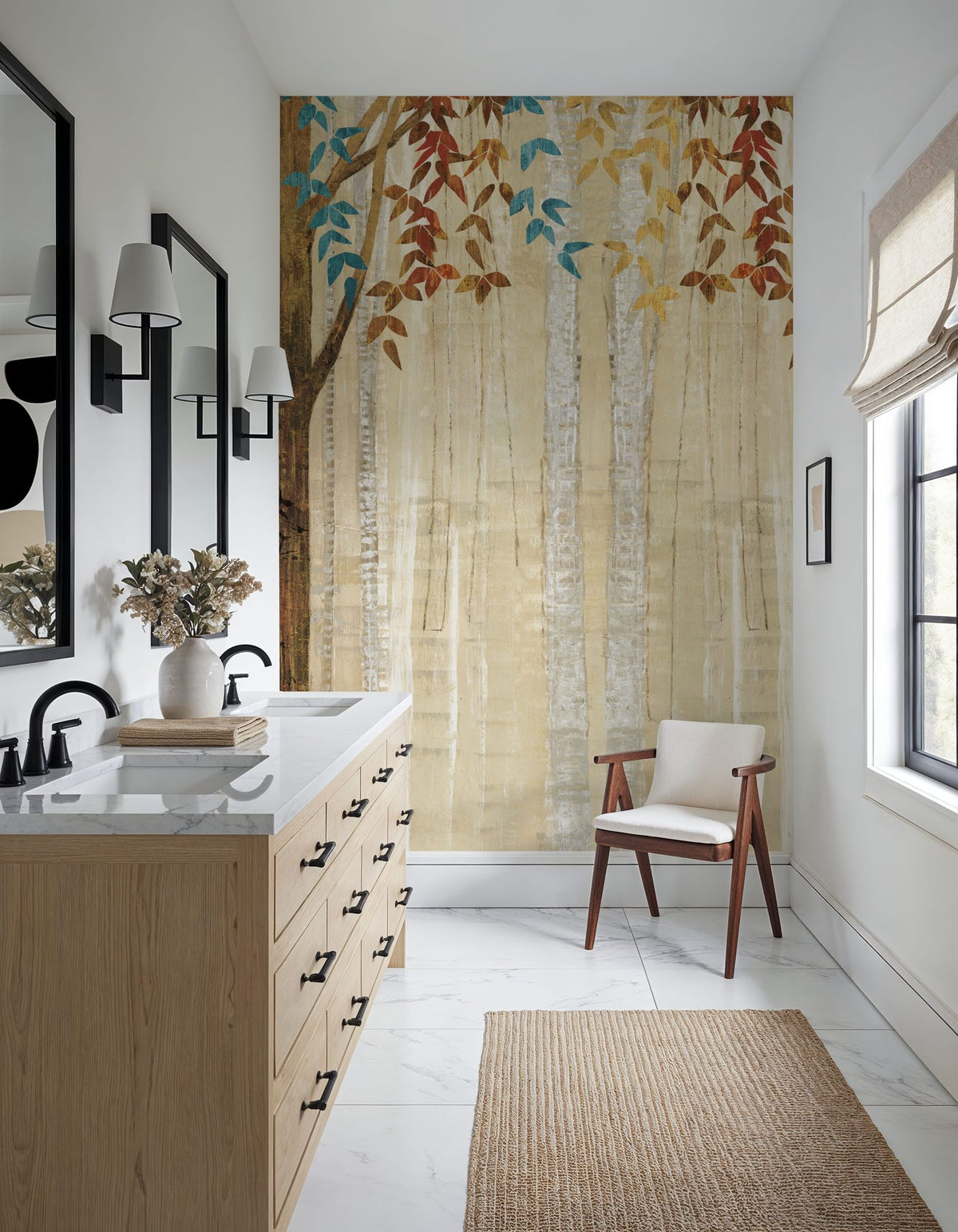 Down to the Woods Autumn Mural Wallpaper - room preview 04