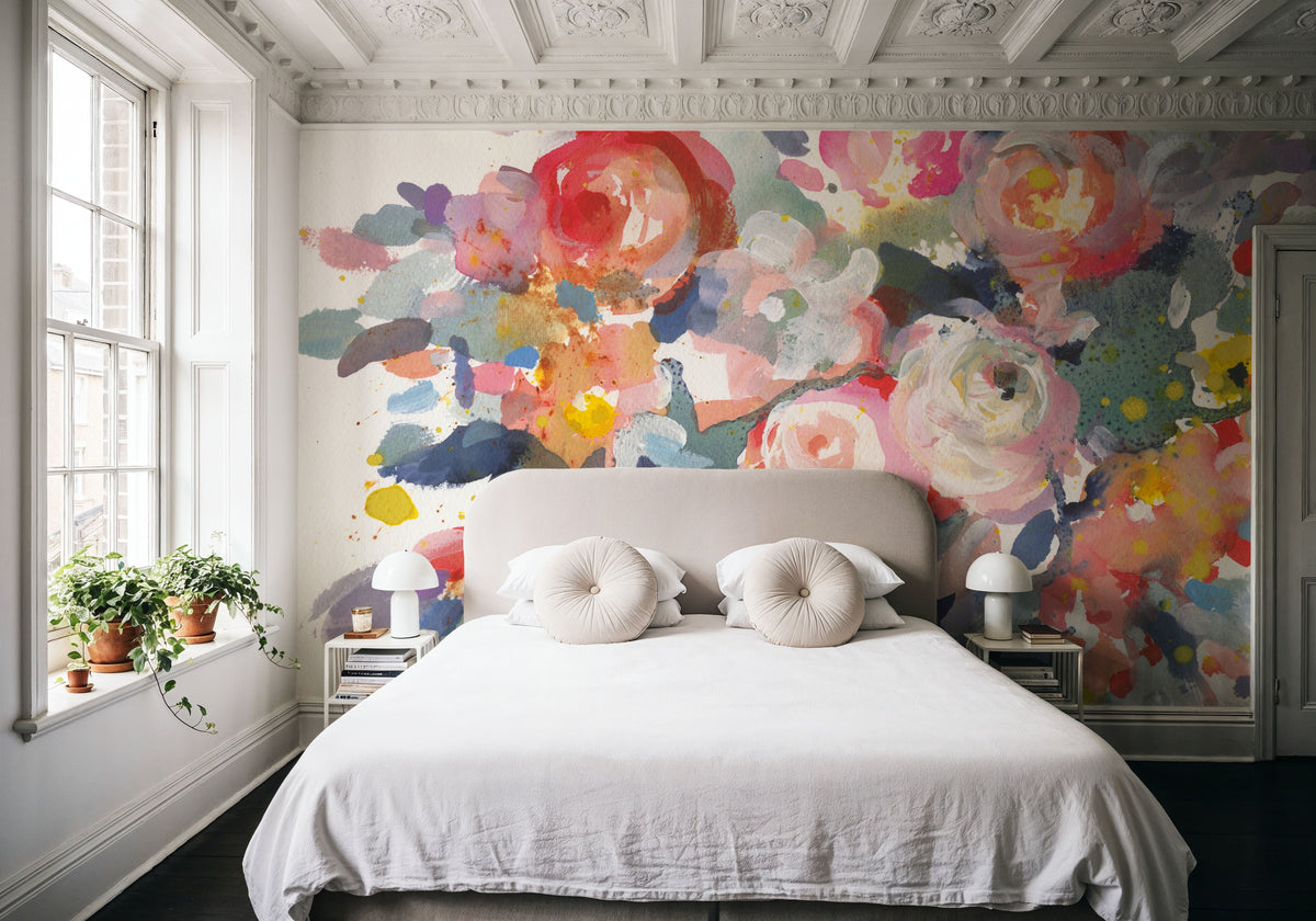 Bloom Burst Mural Wallpaper - room preview 04