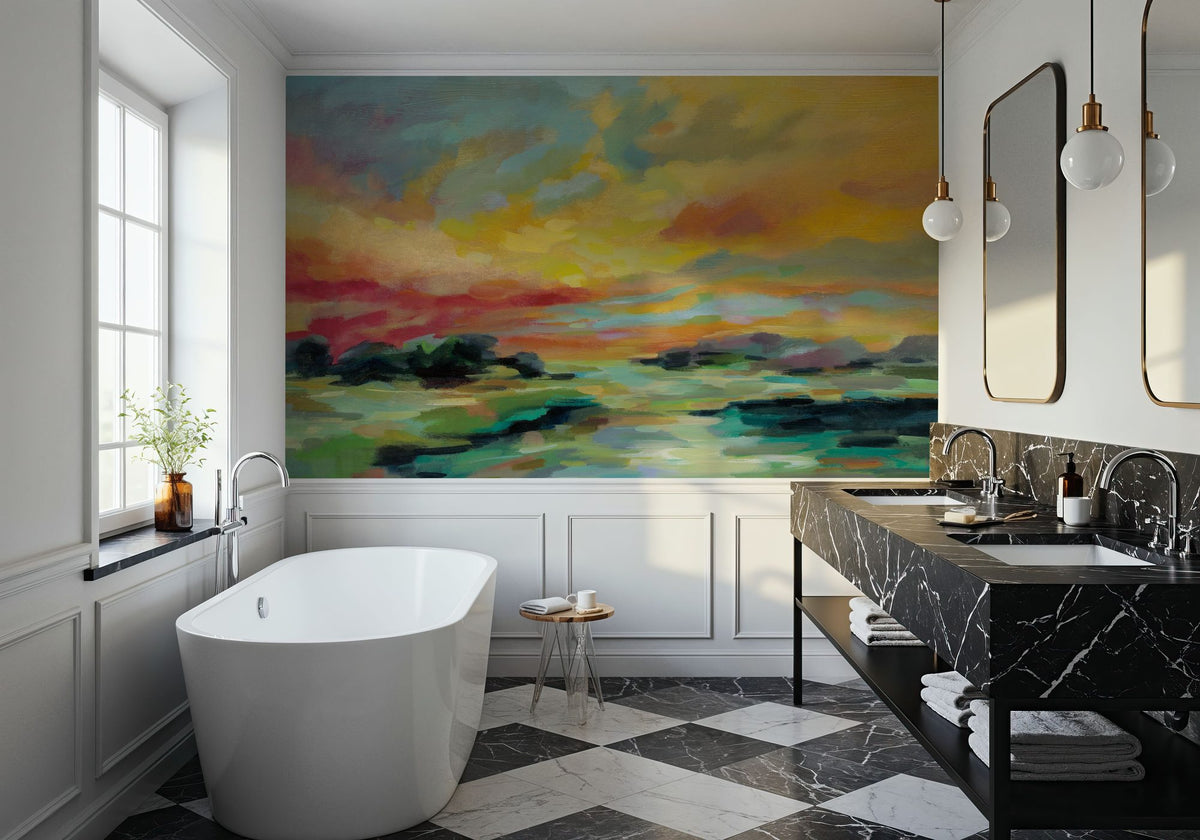July Sunset Mural Wallpaper - room preview 04