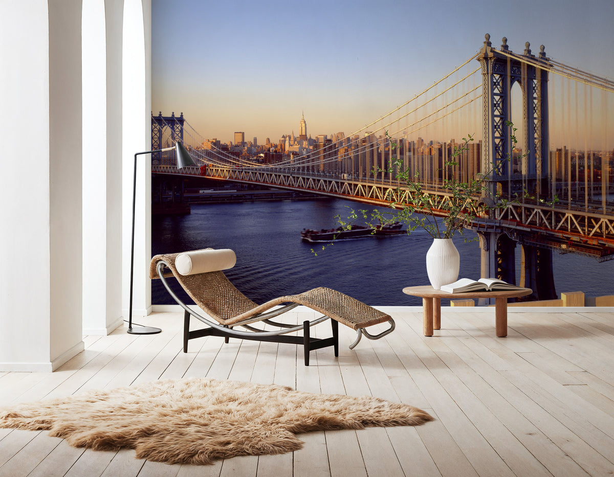 Golden Gateway Bridge Mural Wallpaper - room preview 04