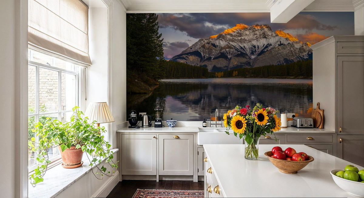 Morning Light Cascade Mural Wallpaper - room preview 04