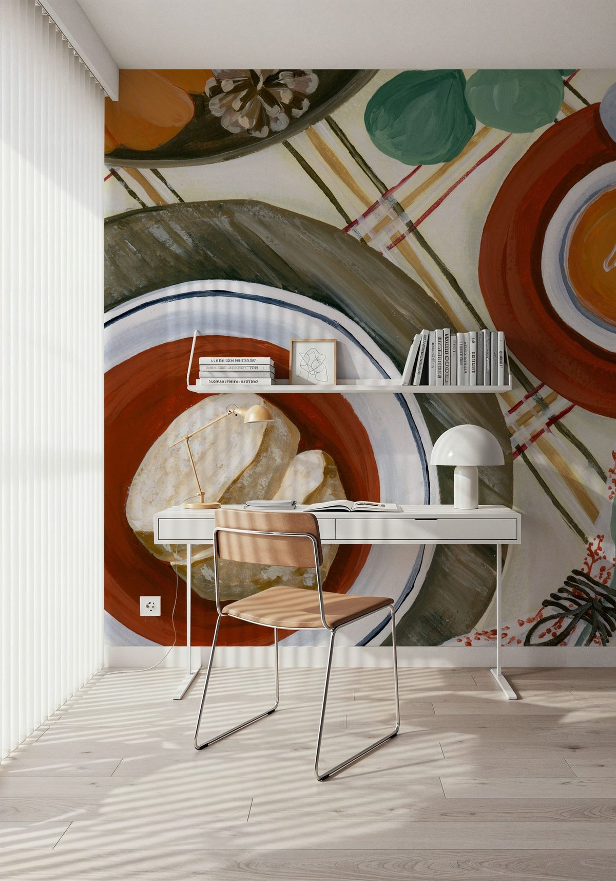 Fall Bisque Mural Wallpaper - room preview 04
