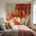 Spring Tulips Red II Mural Wallpaper - room preview 04