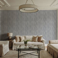Swaying Lines, Dove Blue Mural Wallpaper - room preview 04
