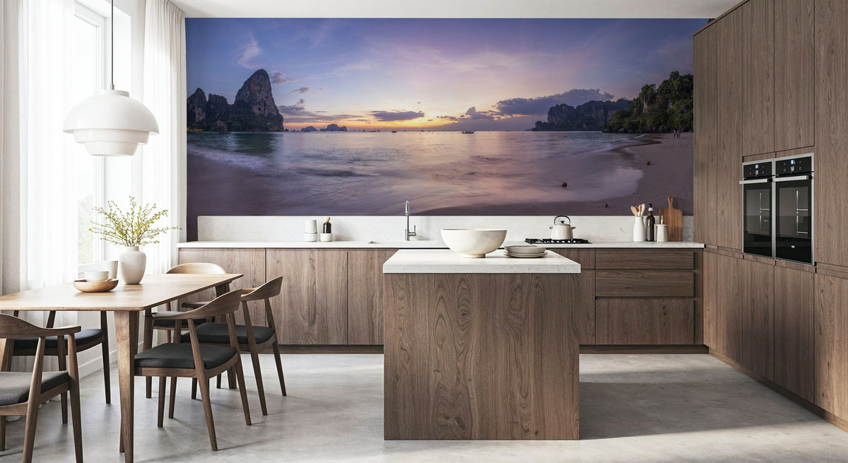 Paradise Cove Sunset Mural Wallpaper - room preview 04