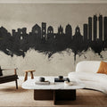 Naples Italy Skyline Concrete Mural Wallpaper - room preview 04