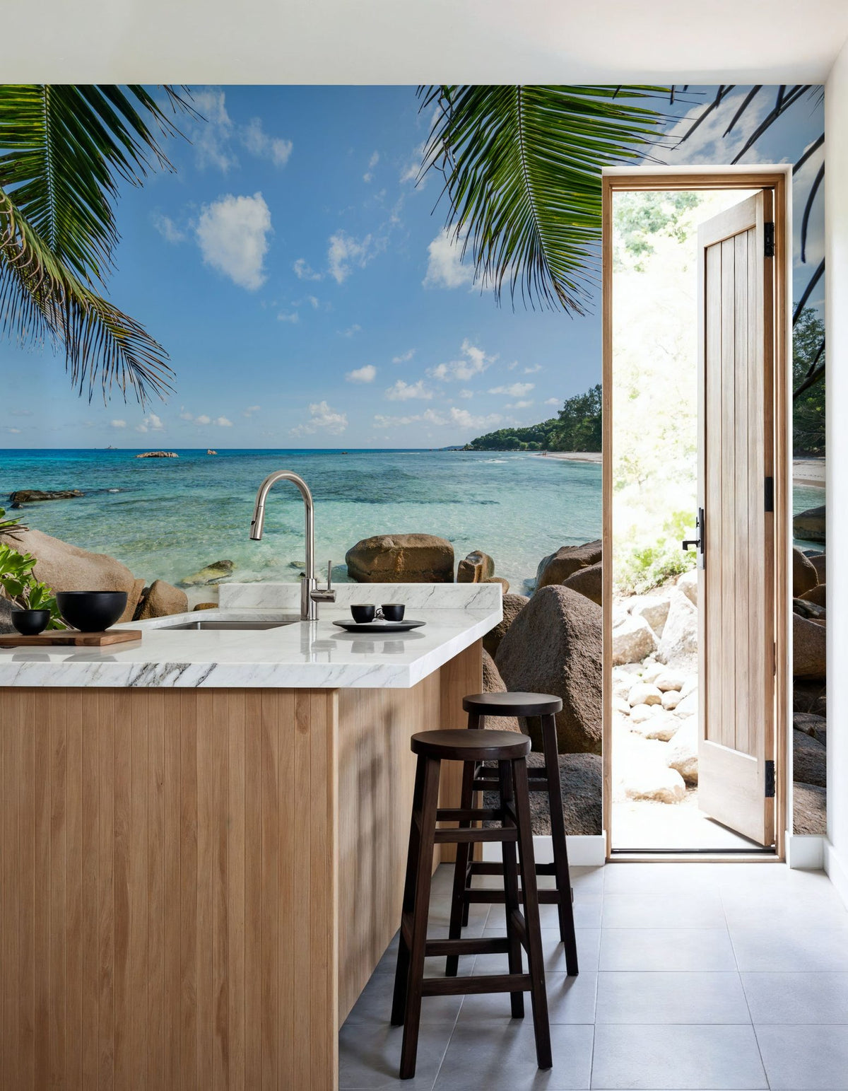 Beach Escape Mural Wallpaper - room preview 04