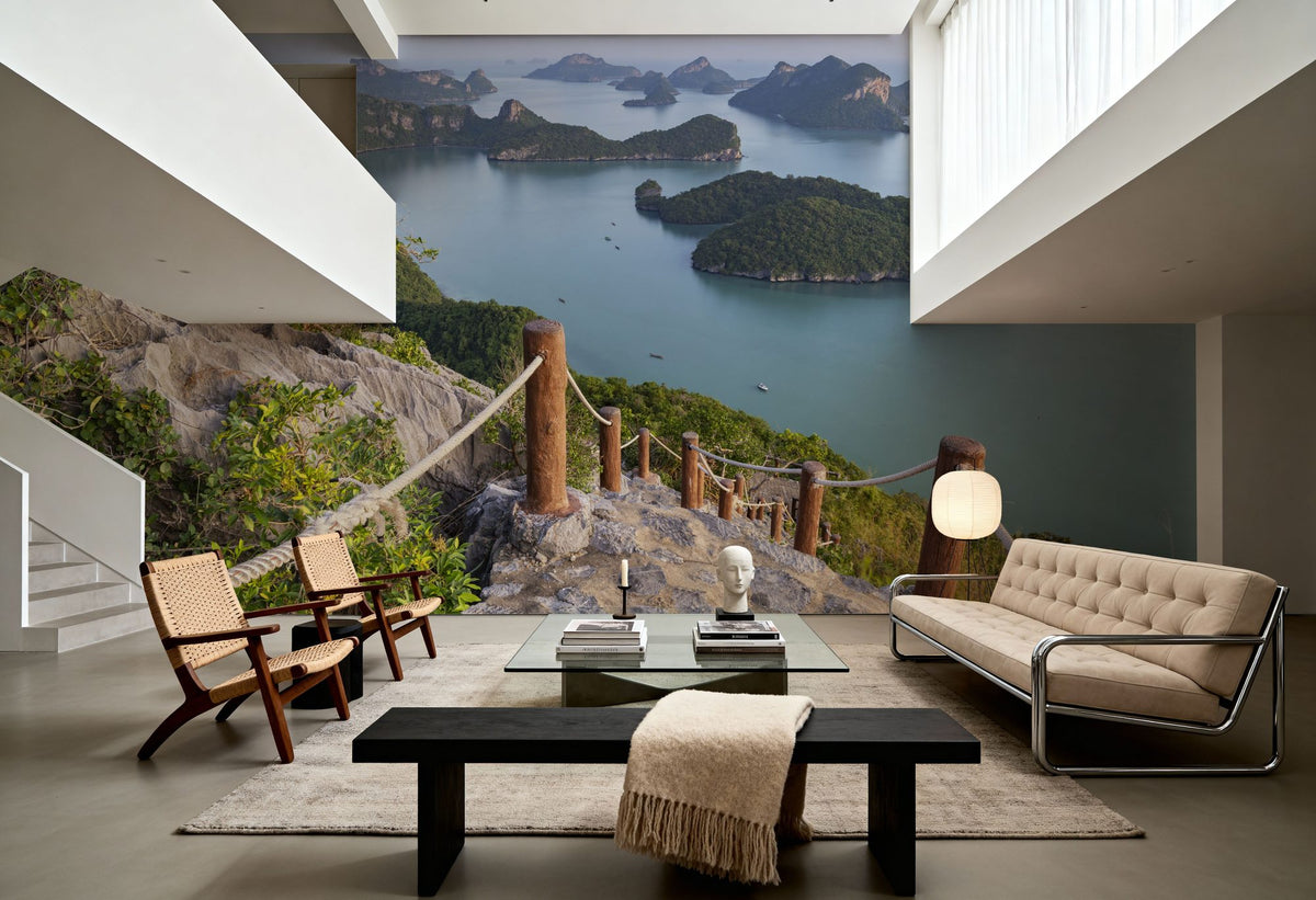Coastal Stairway Mural Wallpaper - room preview 04