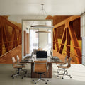 Rustic Railway Bridge Mural Wallpaper - room preview 04