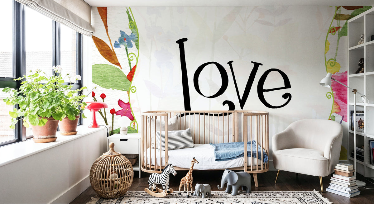 Love Mural Wallpaper - room preview 04