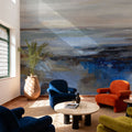 Serene Sea Mural Wallpaper - Neutral Tone - room preview 04