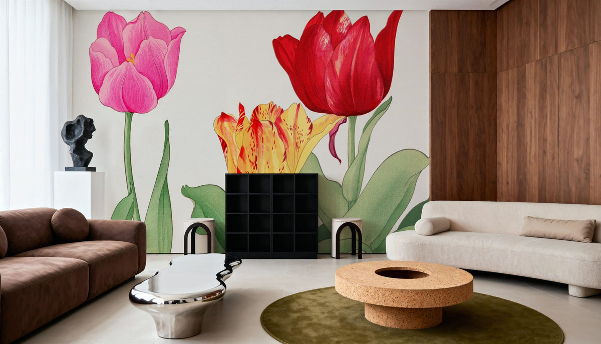 Tanigami Tulips Mural Wallpaper - room preview 06