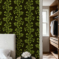 Fern Stripes, Fresh Green Mural Wallpaper - room preview 04