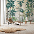 Textured Palm Paradise Mural Wallpaper - room preview 04