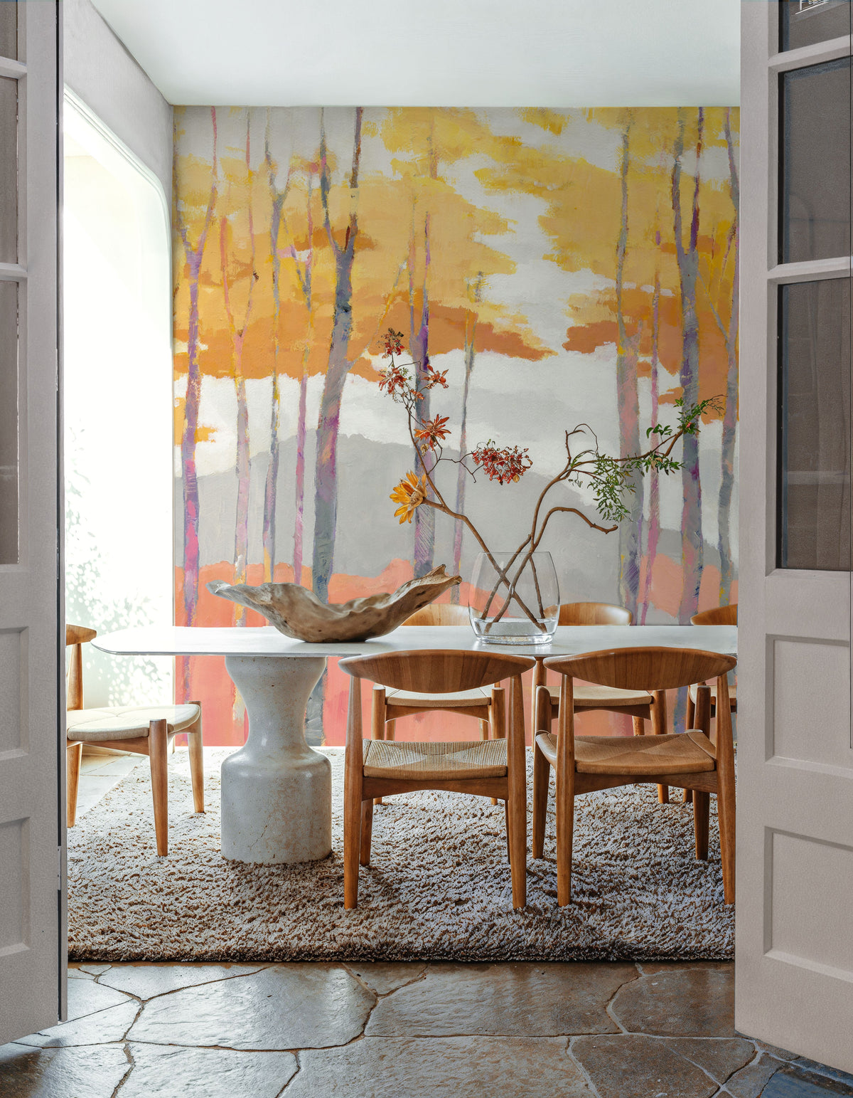 Late Wood Mural Wallpaper - room preview 04