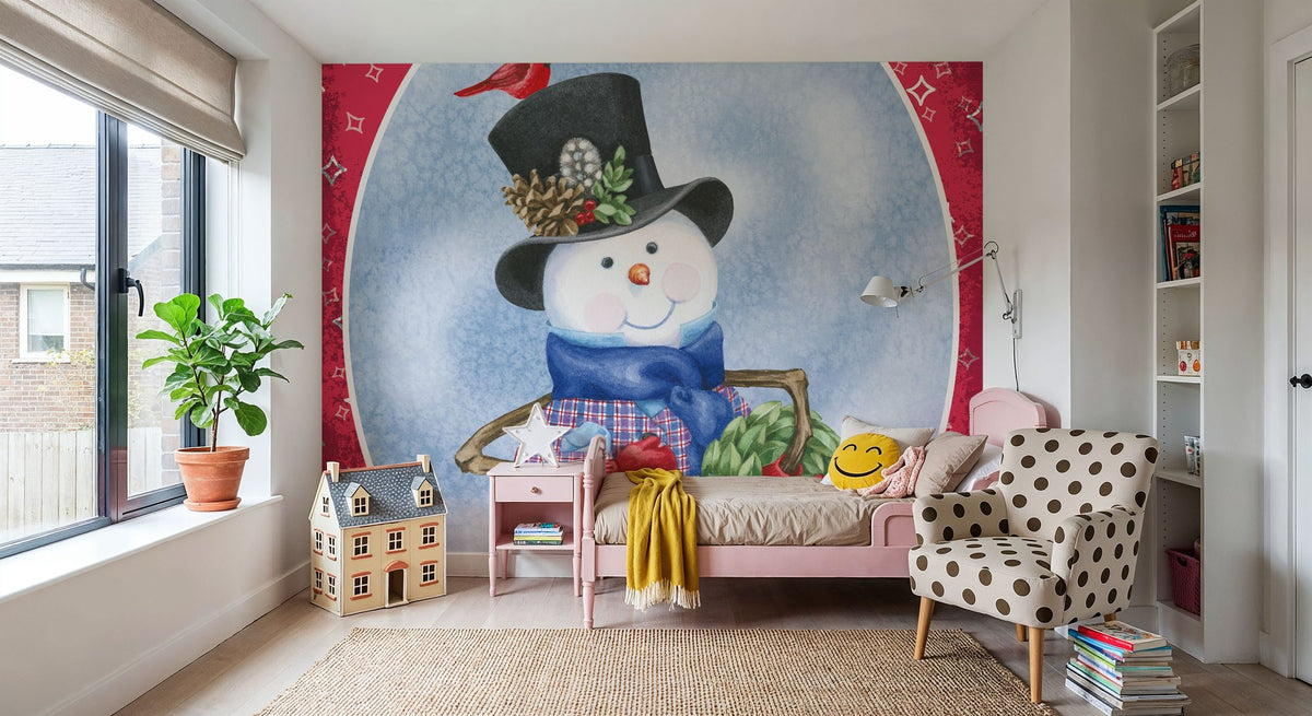 Main Street Christmas VII Mural Wallpaper - room preview 04