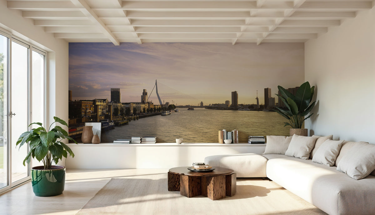 Golden Harbor Bridge Mural Wallpaper - room preview 04