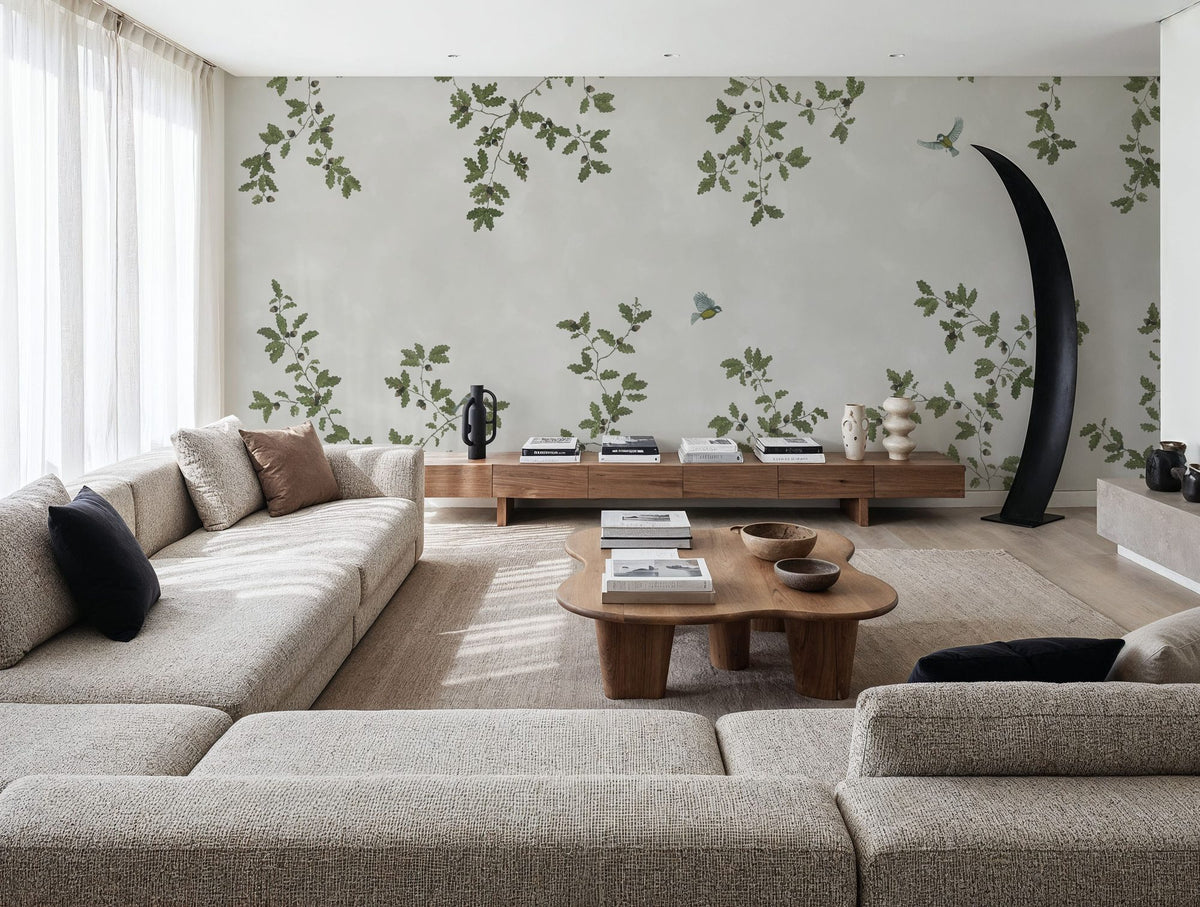 Oak Hollow, Cloud Mural Wallpaper - room preview 04