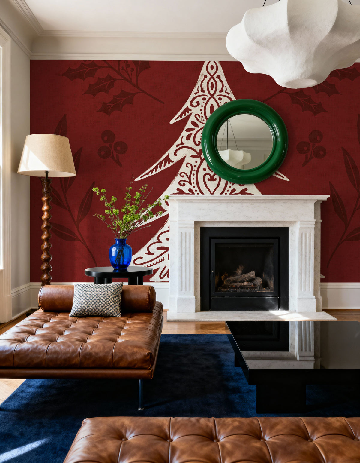 Holiday Form IX Mural Wallpaper - room preview 04