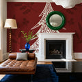 Holiday Form IX Mural Wallpaper - room preview 04