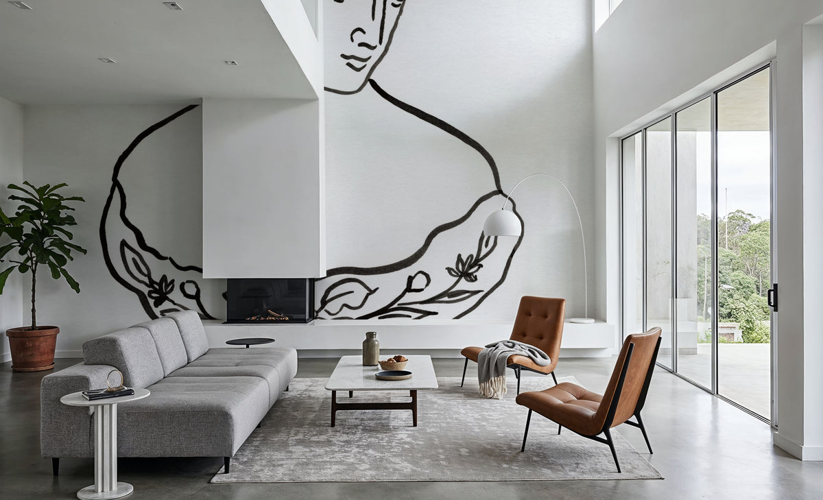 Roman Bust I Mural Wallpaper - room preview 04