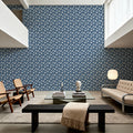 Country Flowery Blue Mural Wallpaper - room preview 04