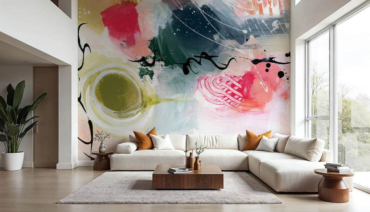 Graffiti Abstract II Mural Wallpaper - room preview 04