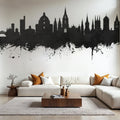 Oxford England Skyline Black & White Mural Wallpaper - room preview 04