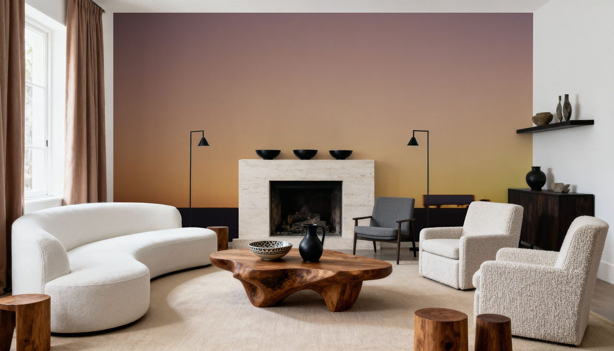 Sunset Convoy Mural Wallpaper - room preview 04