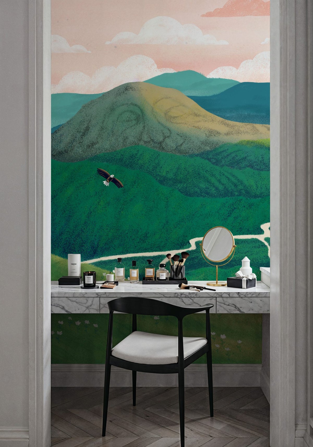 The Sleeping Mountain Mural Wallpaper - room preview 04