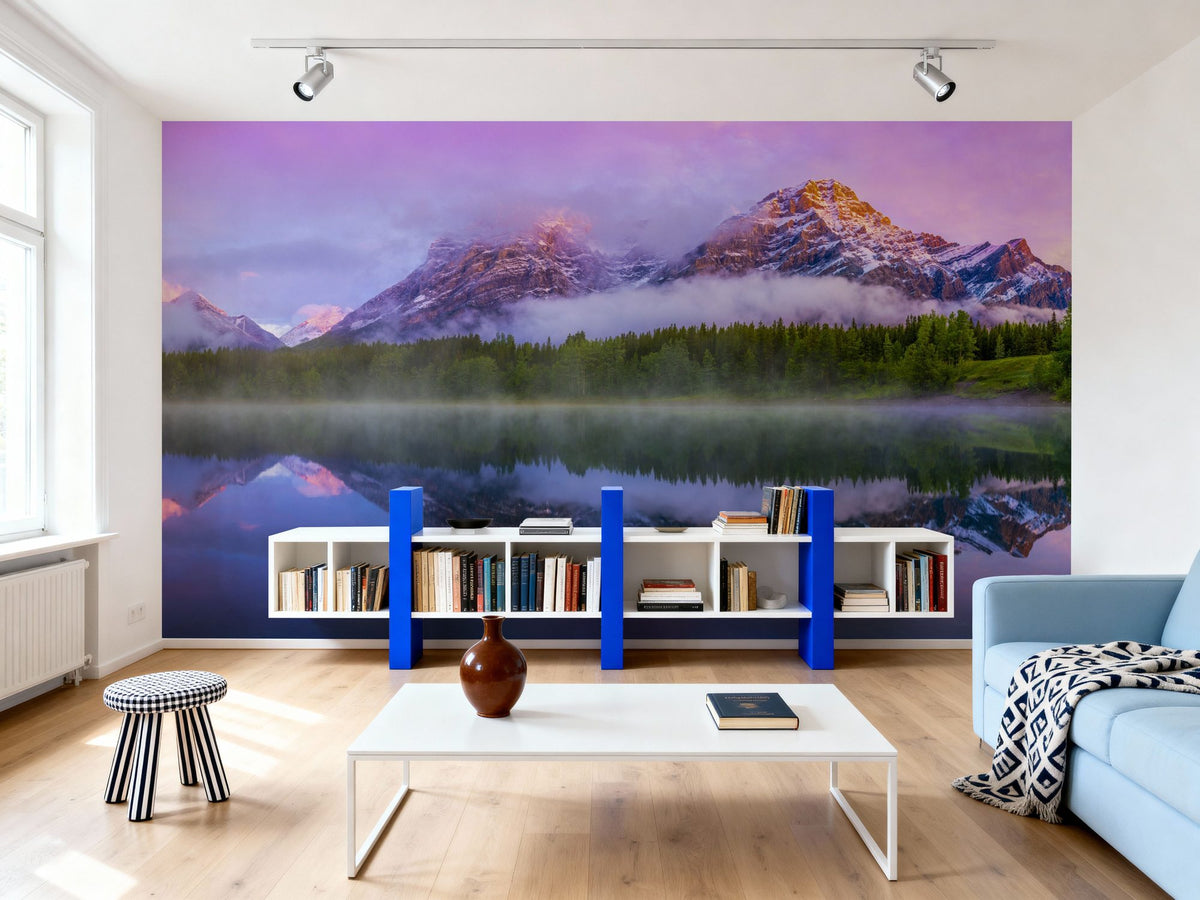 Wedge Pond Clouds Mural Wallpaper - room preview 04