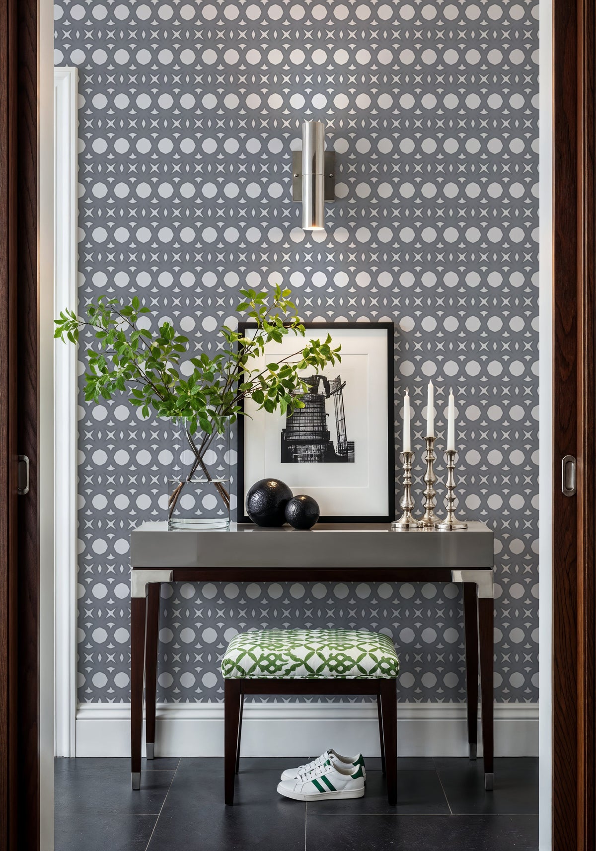 Temara Dot Repeat Mural Wallpaper - room preview 04