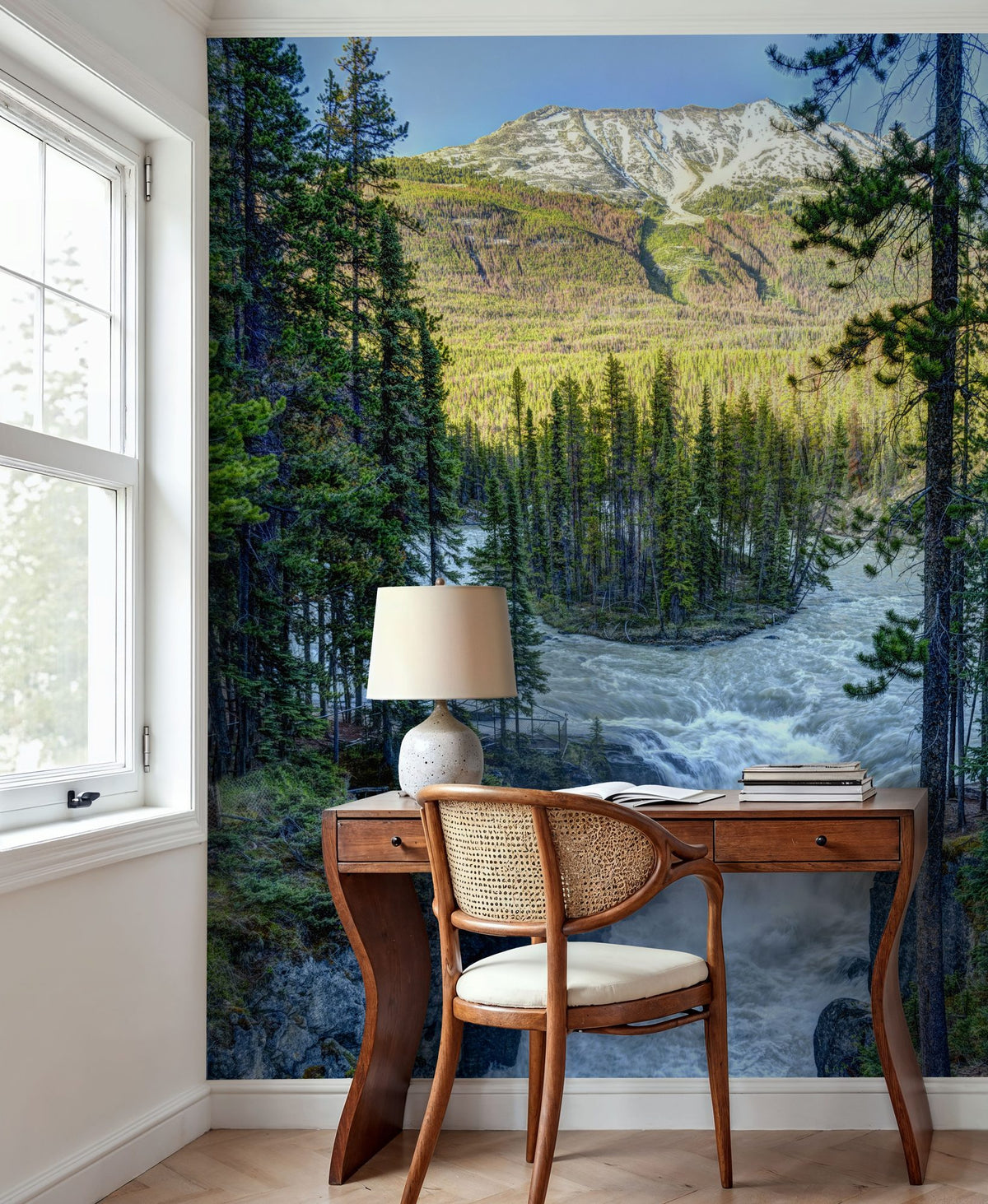 Sunwapta Falls Mural Wallpaper - room preview 04