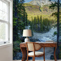 Sunwapta Falls Mural Wallpaper - room preview 04
