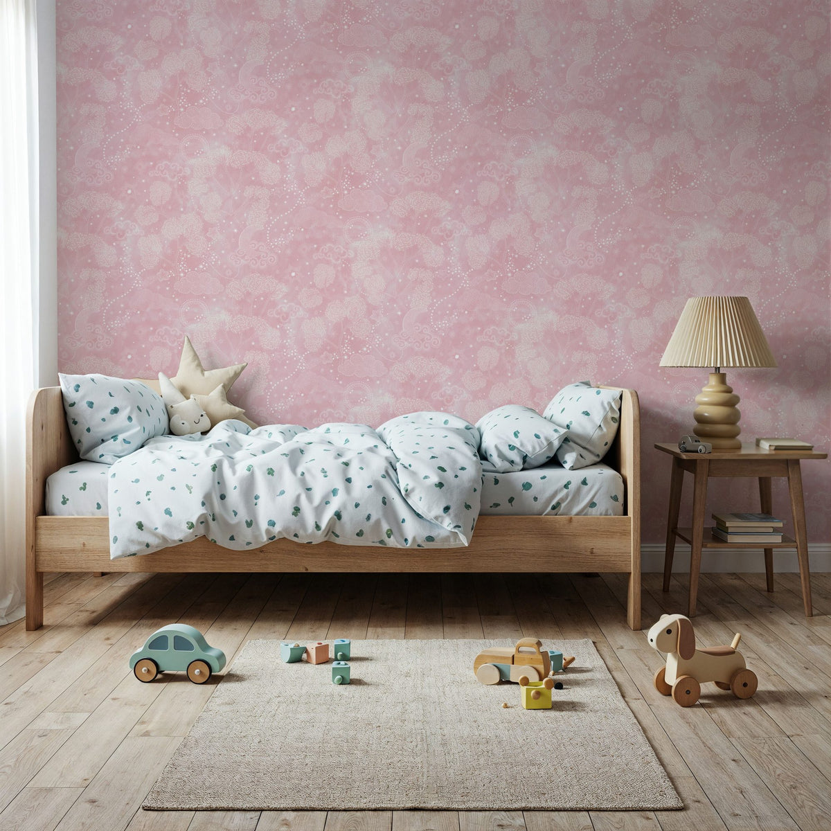 Moonlit Sky Petite, Ballet Slippers Mural Wallpaper - room preview 04