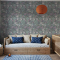 Floral Sparklers, Sage Mural Wallpaper - room preview 04