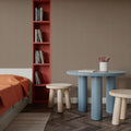 Tailor's Pin Stripe, Tan Mural Wallpaper - room preview 04