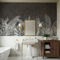 Whisper Leaf Mural Wallpaper - room preview 04