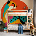 Safari Cat IV Mural Wallpaper - room preview 04